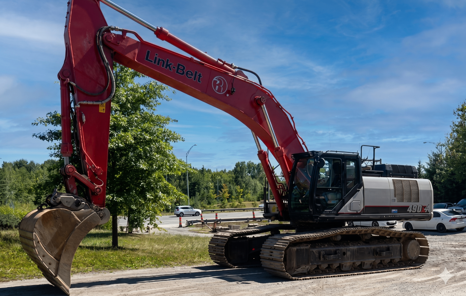Excavatrice Link-Belt 490X4 — location d'équipement lourd en Estrie et partout au Québec chez Brisson